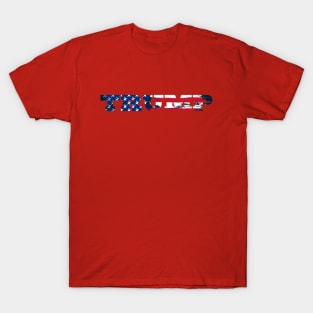 Trump American Flag Design T-Shirt